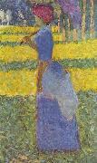 Frau mit Sonnenschirm Georges Seurat